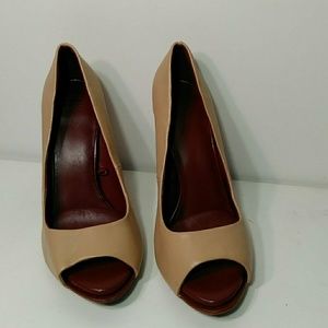 Zara Basic Collection Nude Heels Size 6.5